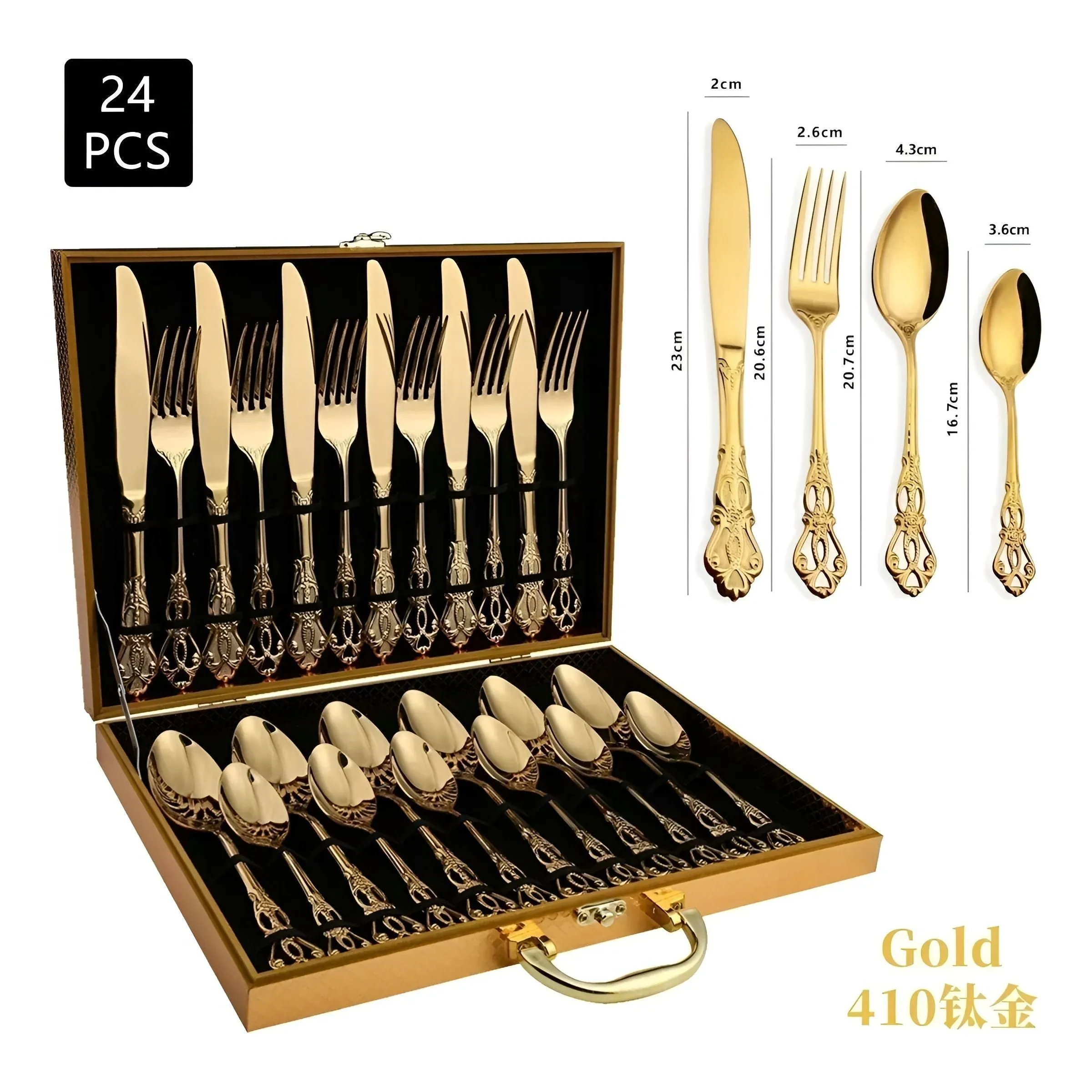 LuxeDining Cutlery Set - Edelstahl Spülmaschinenfeste Besteck Set