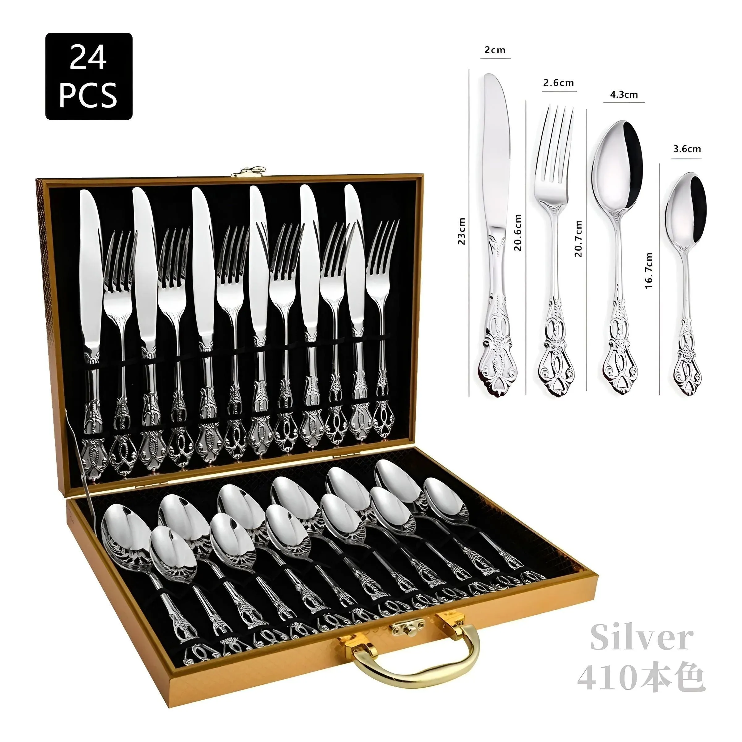 LuxeDining Cutlery Set - Edelstahl Spülmaschinenfeste Besteck Set