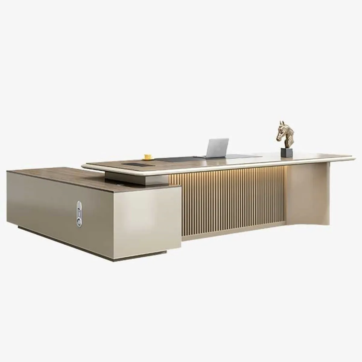 Luxury Executive Desk and Chair Set Spacious Office Desk LBZ-1032