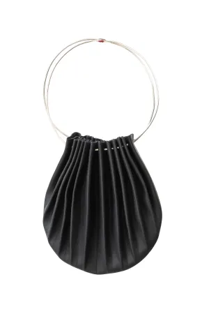 m.a /B703/RS VA 1,0 small shell bag w/silver ring handle