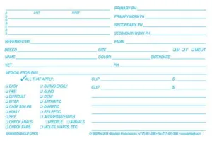 Medium Klip Card 4x6 White - Qty 100