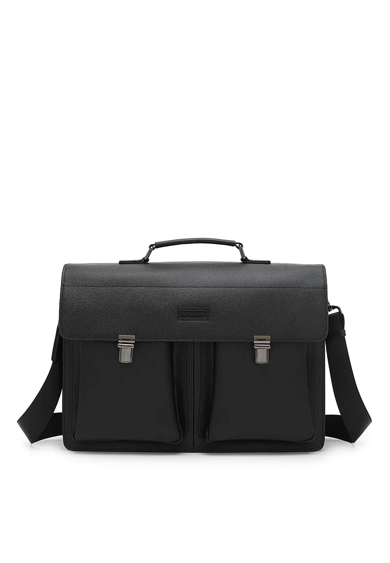 Men Leather Laptop Bag / Briefcase / Messenger Bag - VVN 10005