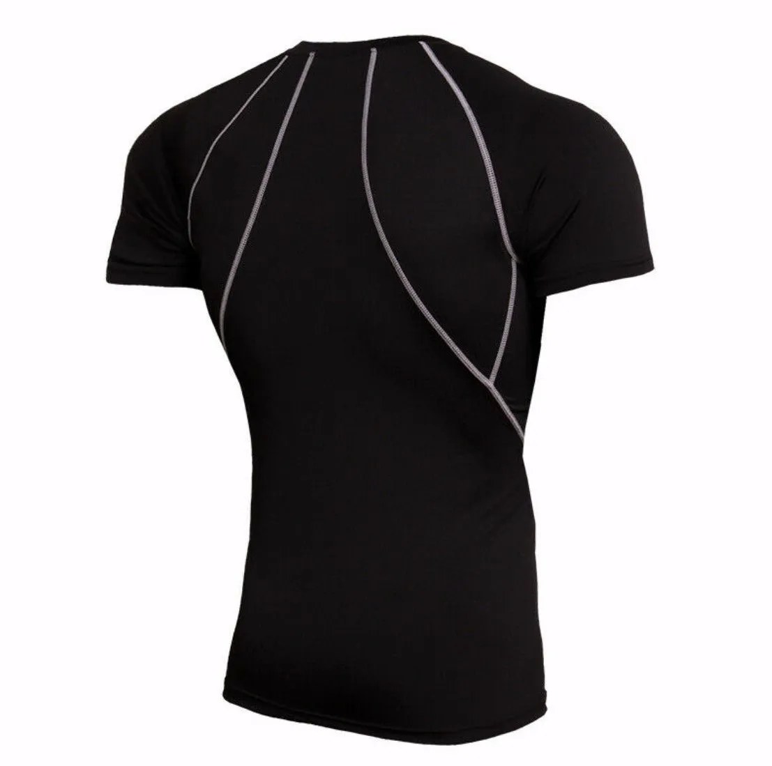 Men Workout Gym T-shirts High Elastic Quick Dry Running Set