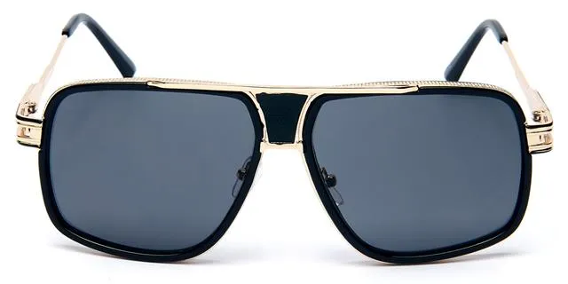 Men's Designer Metal Pilot Sunglasses