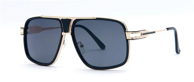 Men's Designer Metal Pilot Sunglasses