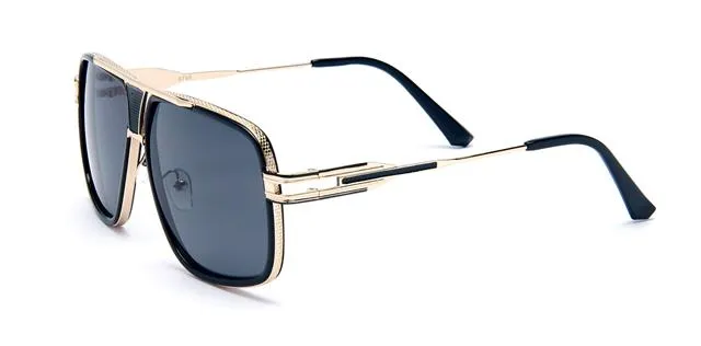Men's Designer Metal Pilot Sunglasses