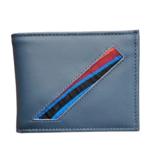 Men's Suede/Leather Wallets with Mola Decoration