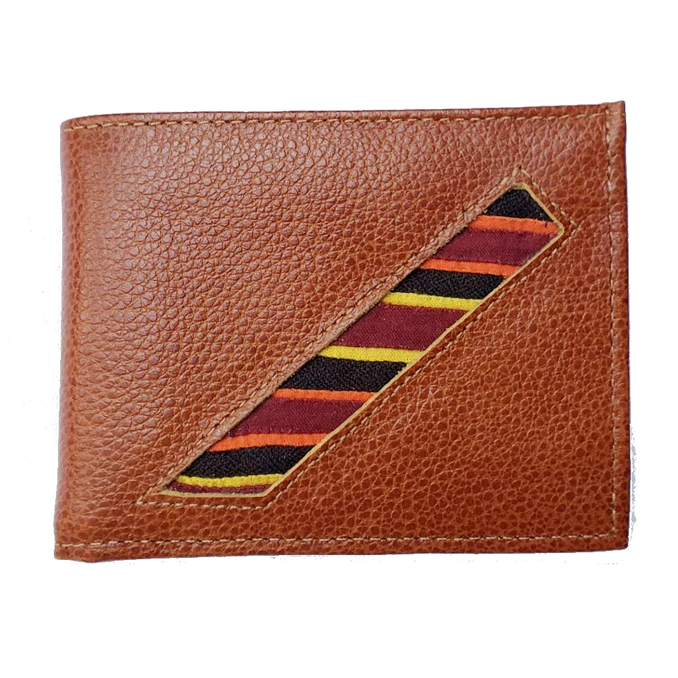 Men's Suede/Leather Wallets with Mola Decoration