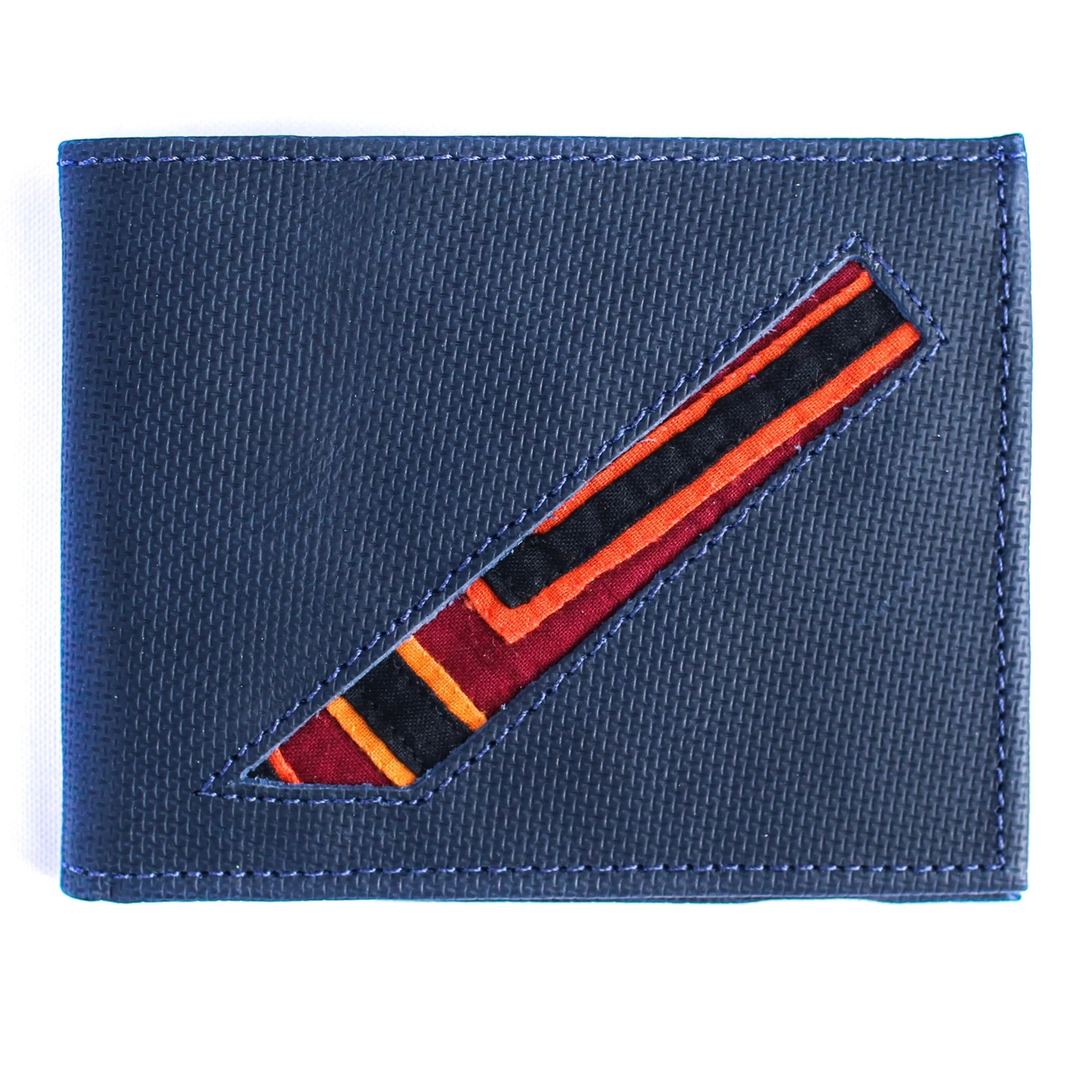 Men's Suede/Leather Wallets with Mola Decoration