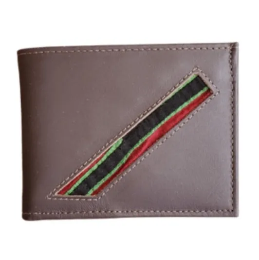 Men's Suede/Leather Wallets with Mola Decoration