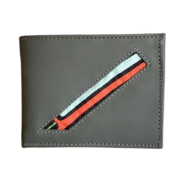Men's Suede/Leather Wallets with Mola Decoration
