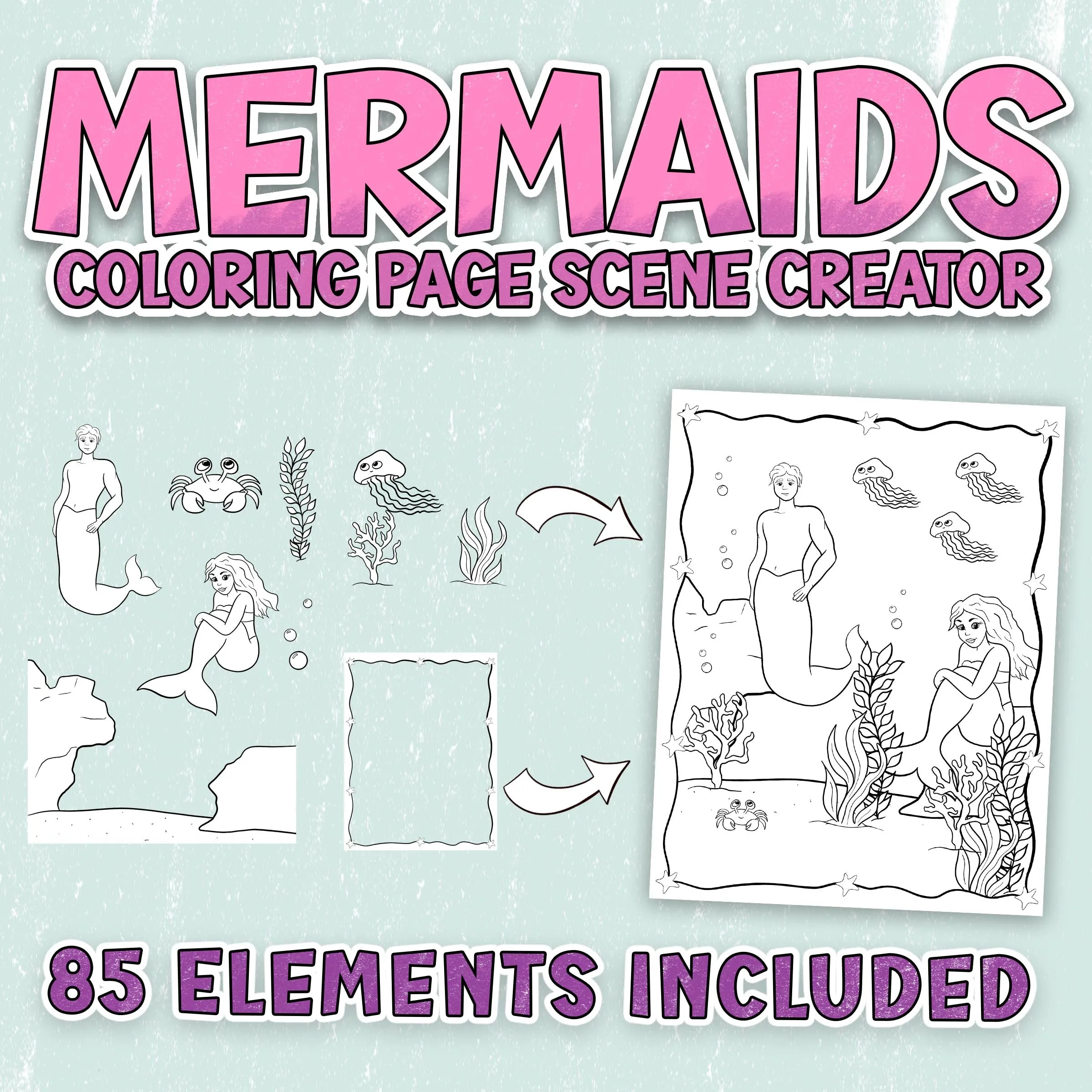Mermaid Scene Creator Set