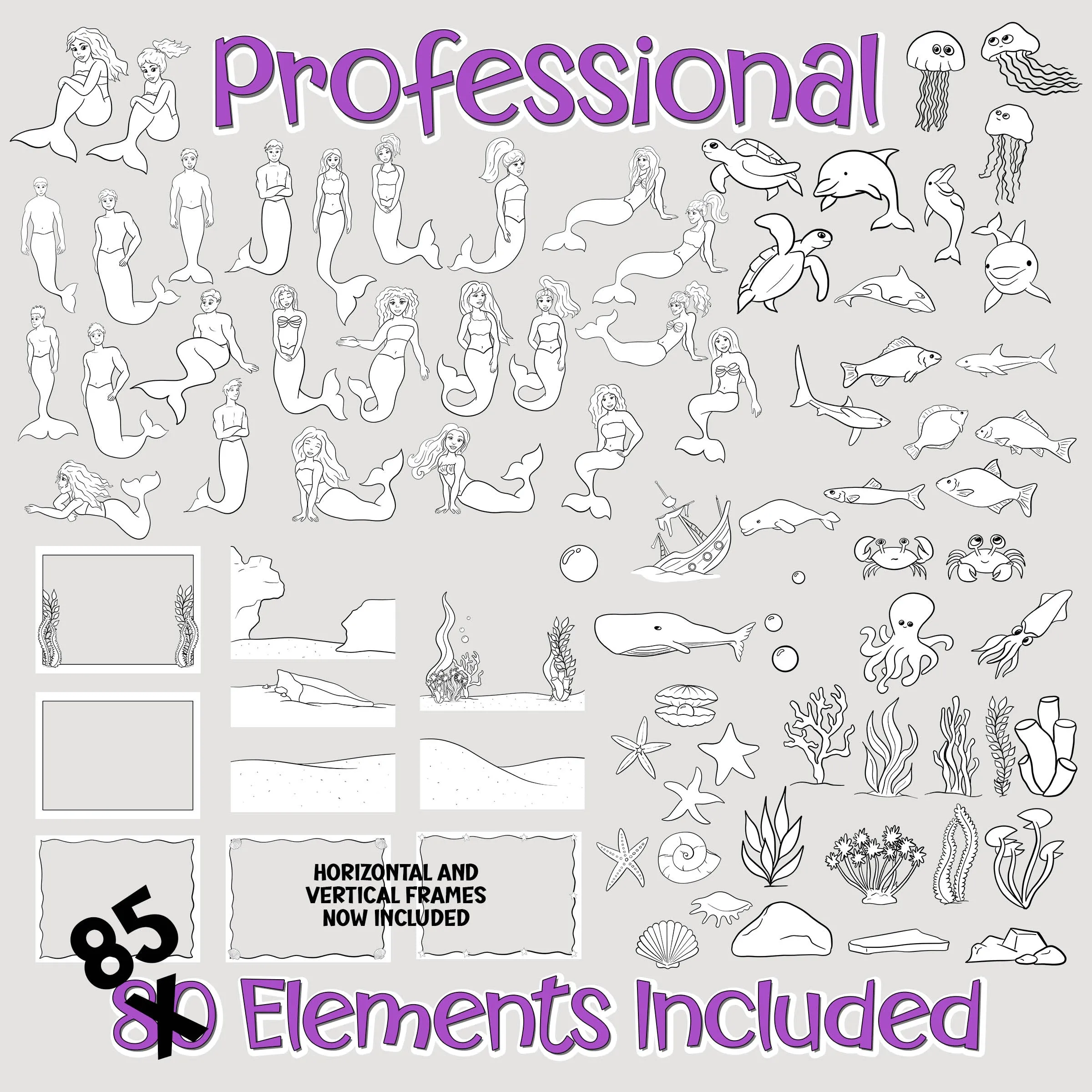 Mermaid Scene Creator Set