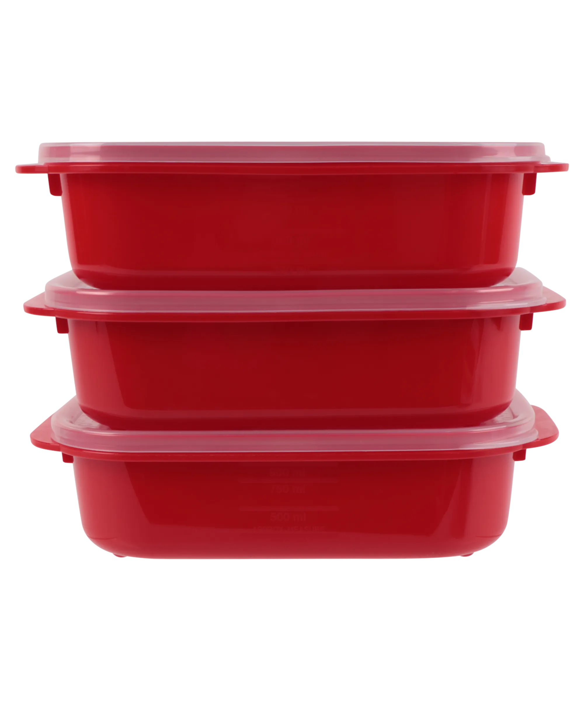 Microwavable Container, Oblong, 900ml, 3pk