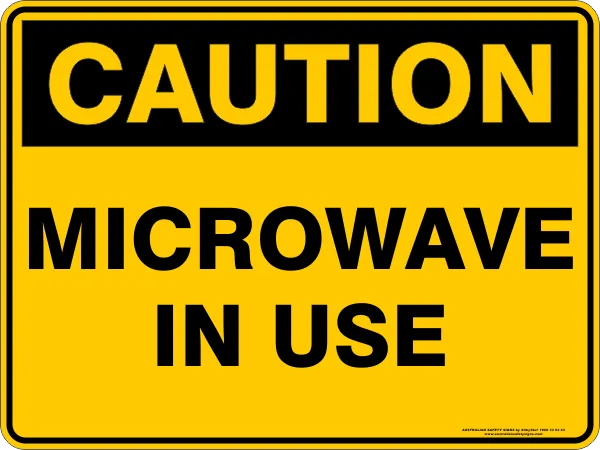 MICROWAVE IN USE