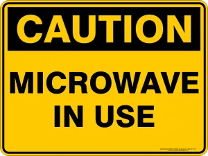 MICROWAVE IN USE