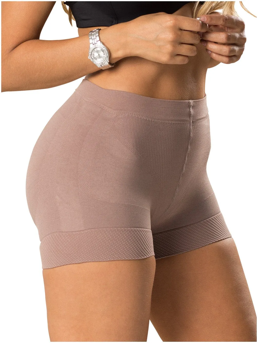 Mid Thigh Tummy Control Shaping Shorts for Fupa Laty Rose 21996