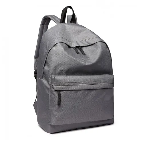 Miss Lulu Classic Large Capacity Unisex Everyday Backpack - Durable and Stylish Grey Polyester Bag for Work, School, and Travel