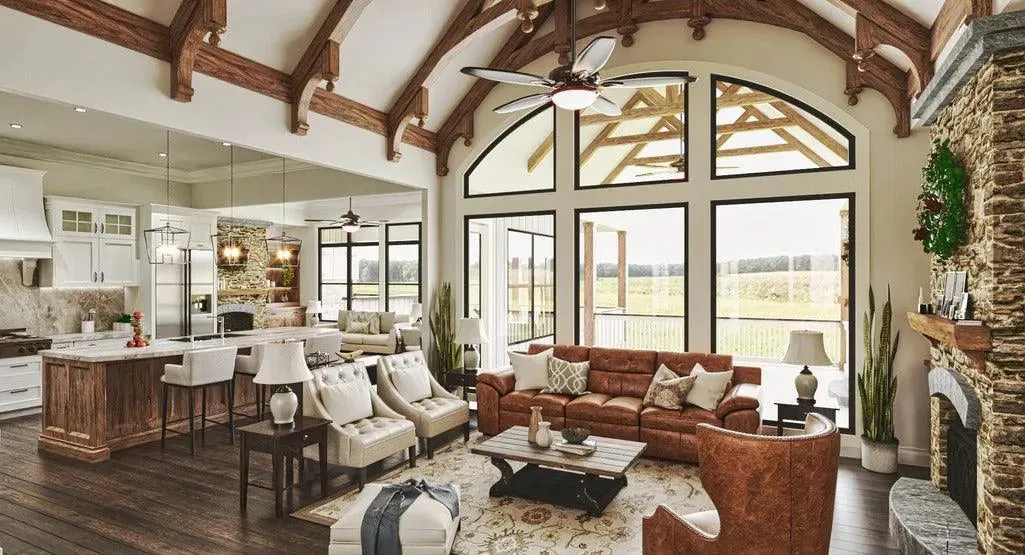 Modern home with three bedrooms, bonus room, and spacious layout.