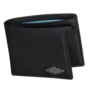 'Moneda' Coin Wallet - Black Leather