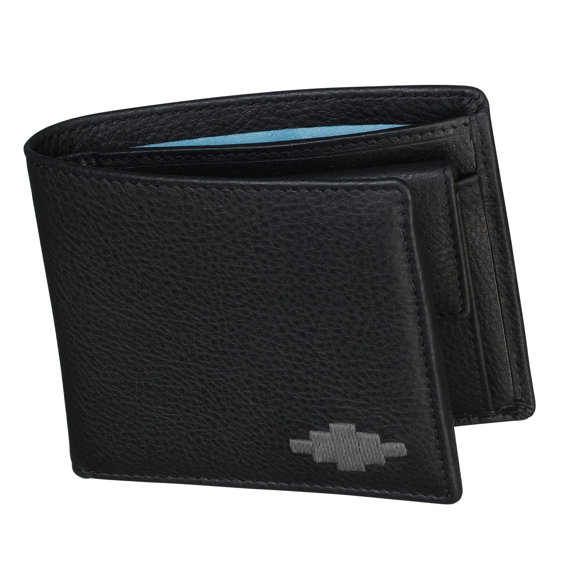 'Moneda' Coin Wallet - Black Leather
