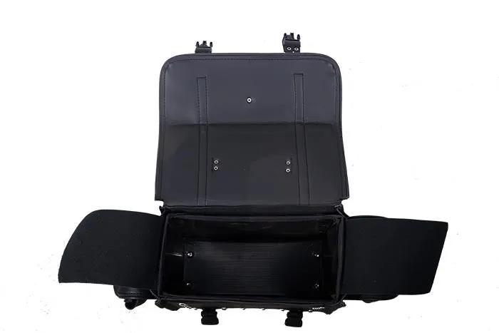 Motorcycle Sissy Bar Bag With Studs & Velcro