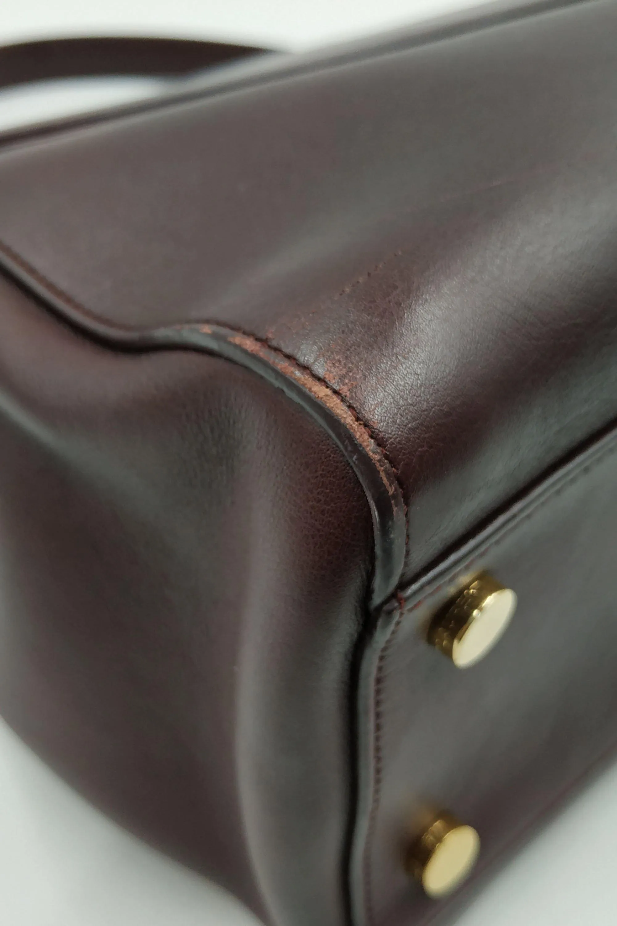 Moujik Top Handle Bag Maroon