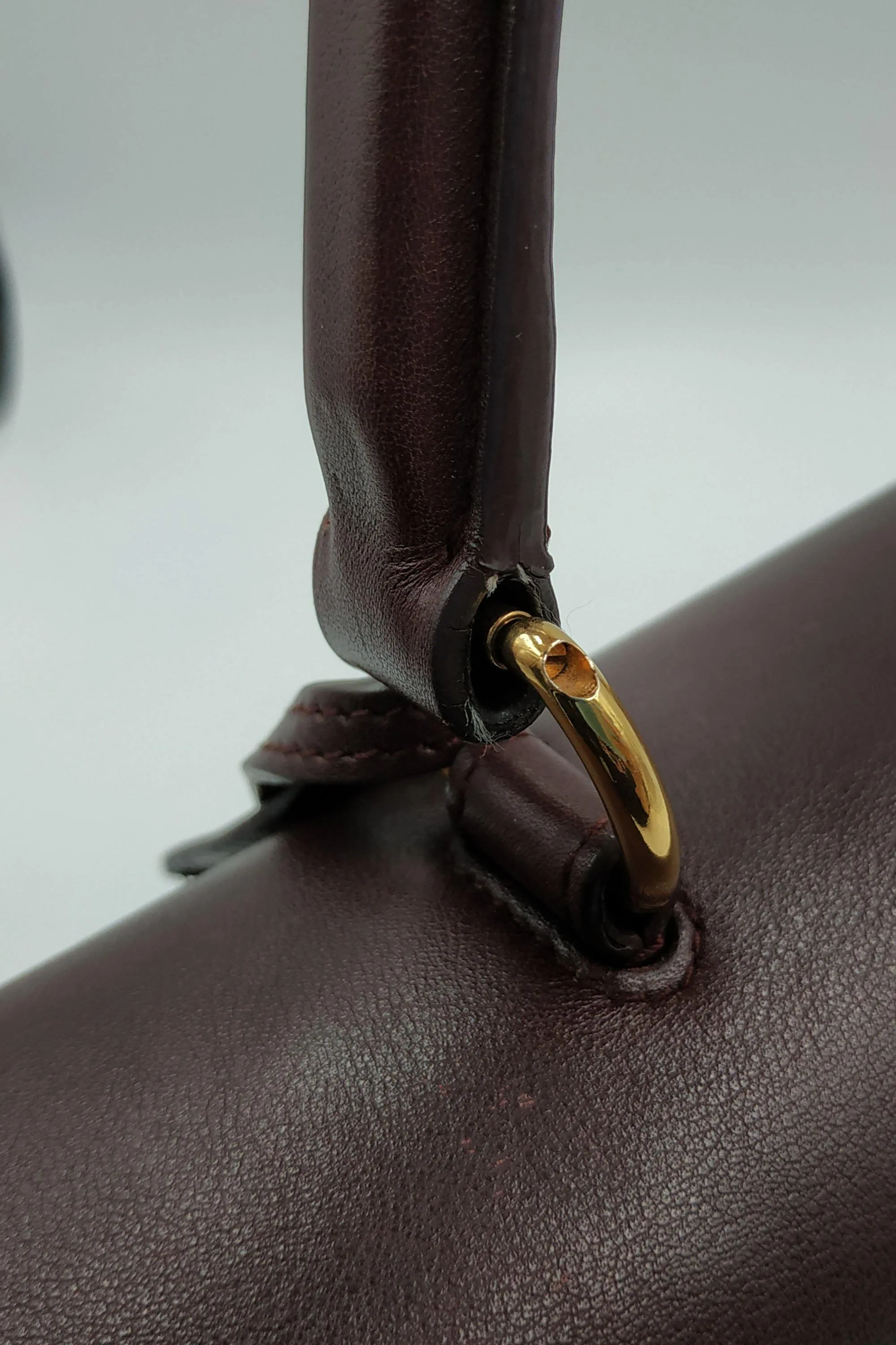 Moujik Top Handle Bag Maroon
