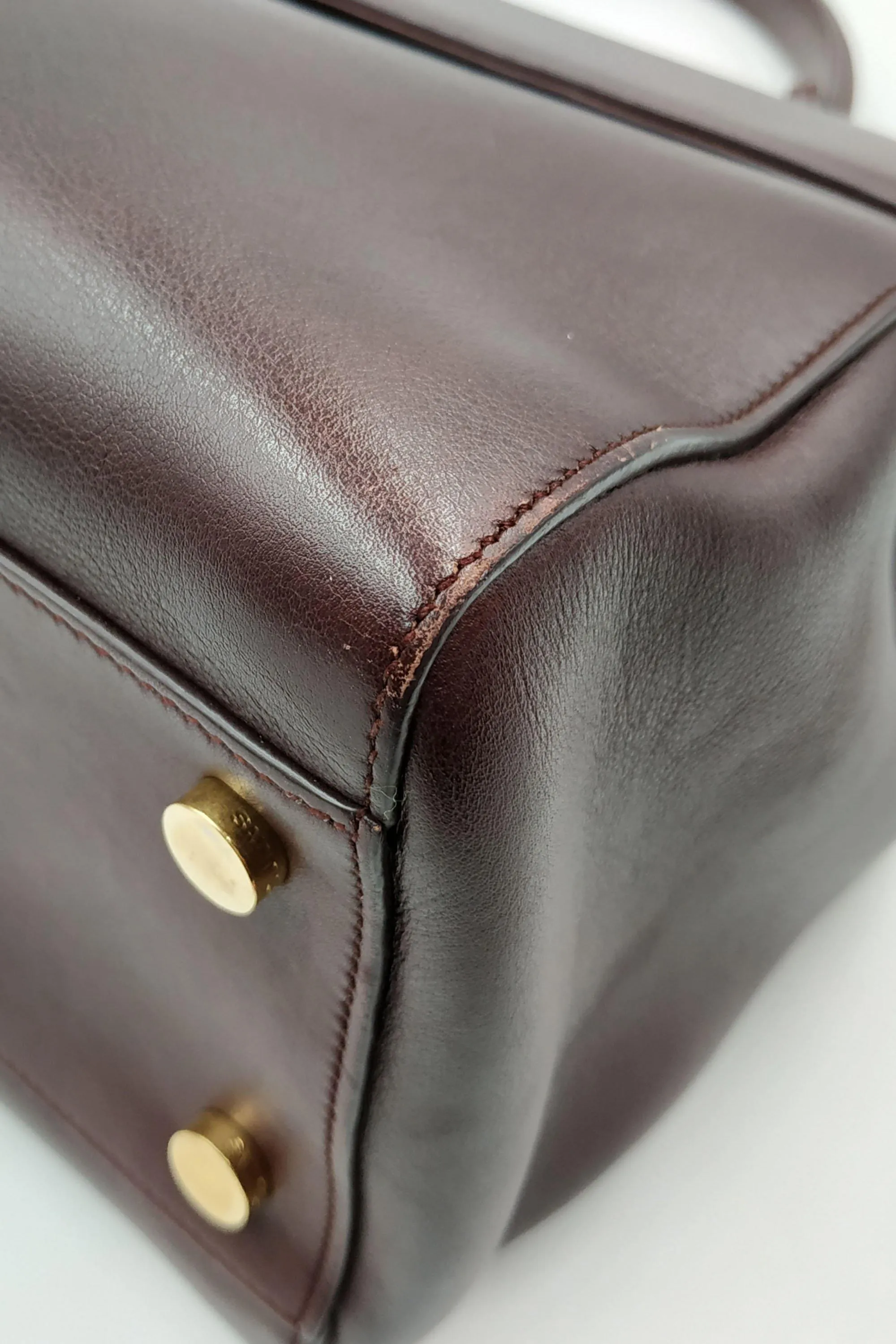 Moujik Top Handle Bag Maroon