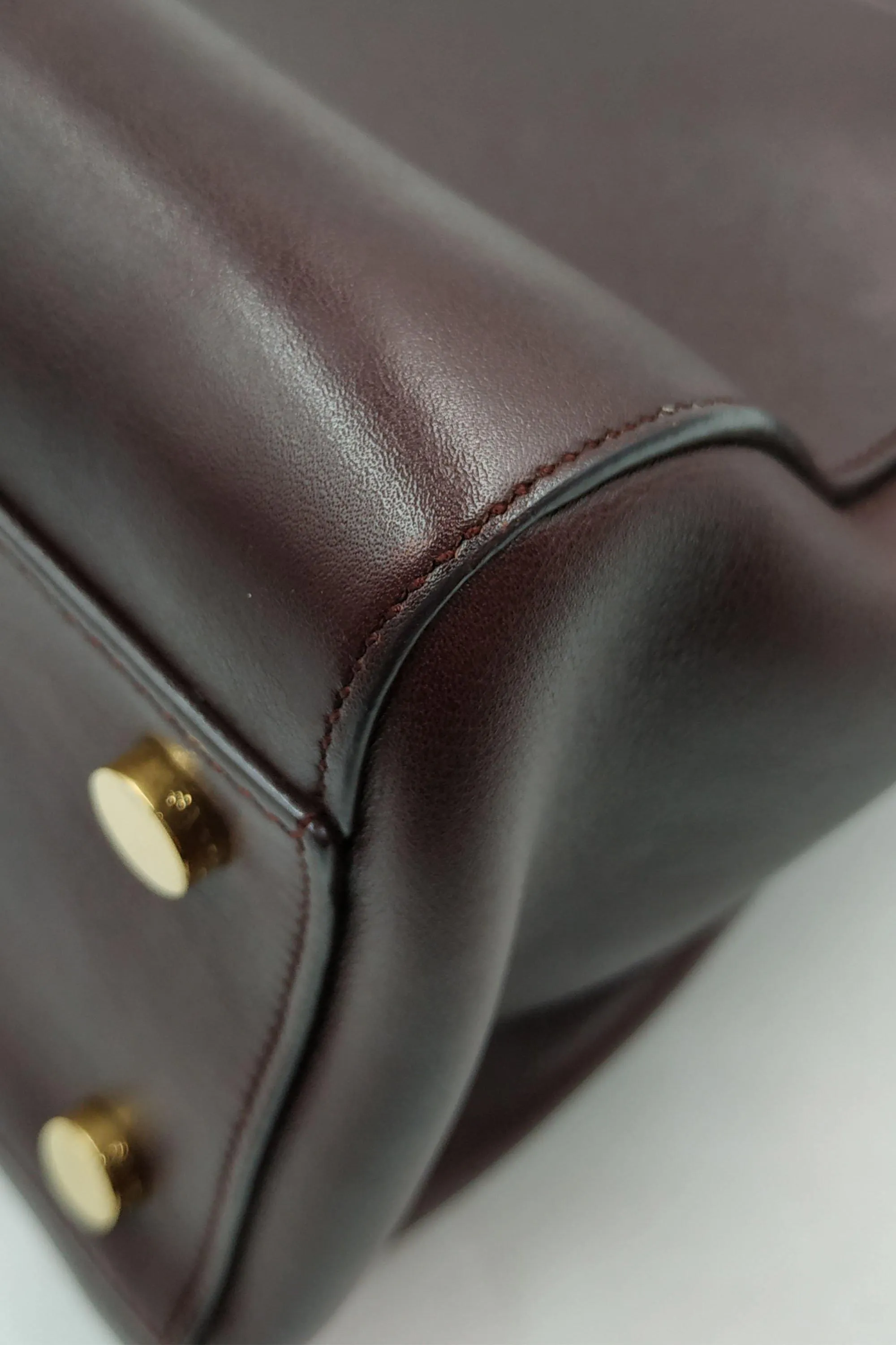 Moujik Top Handle Bag Maroon
