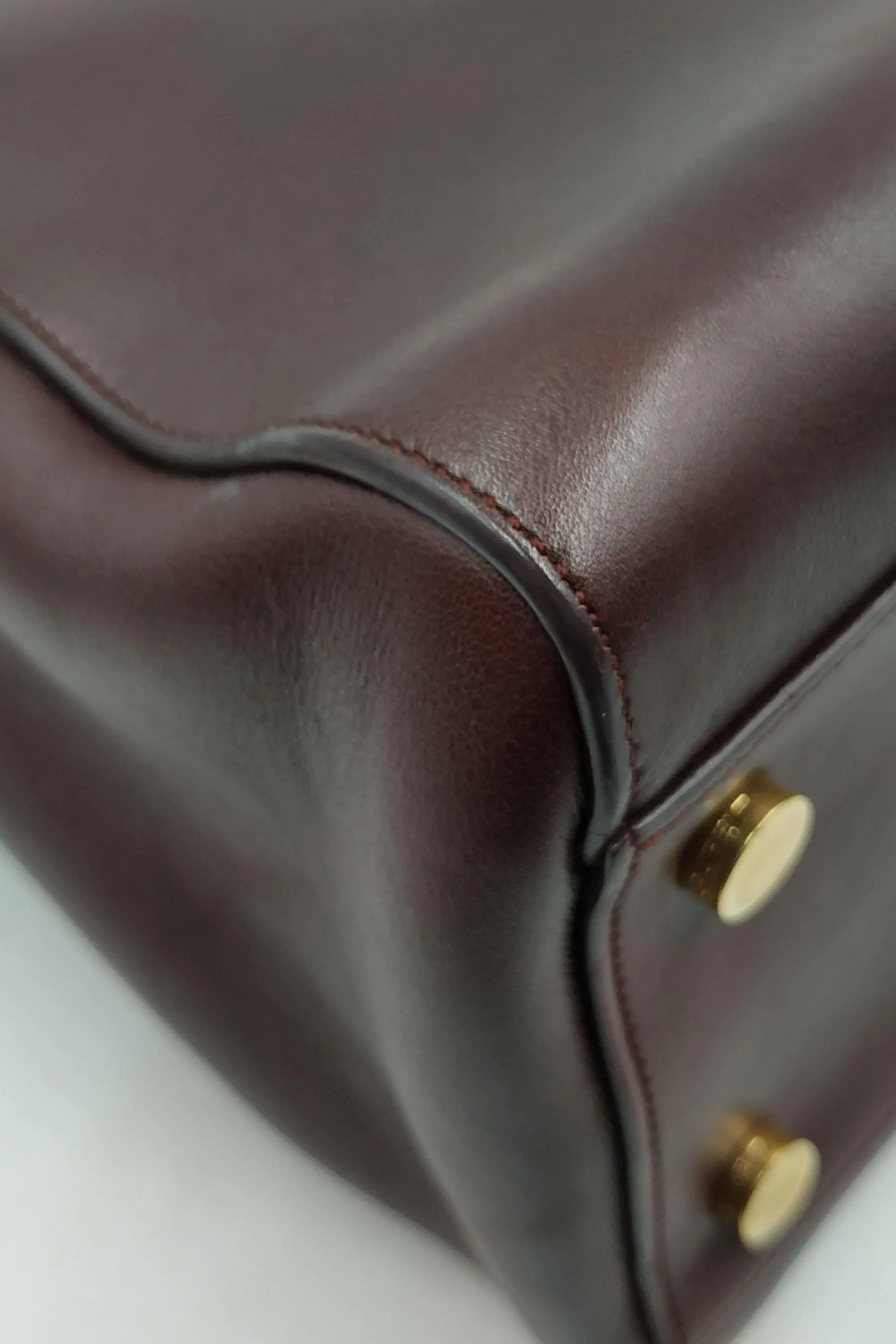Moujik Top Handle Bag Maroon