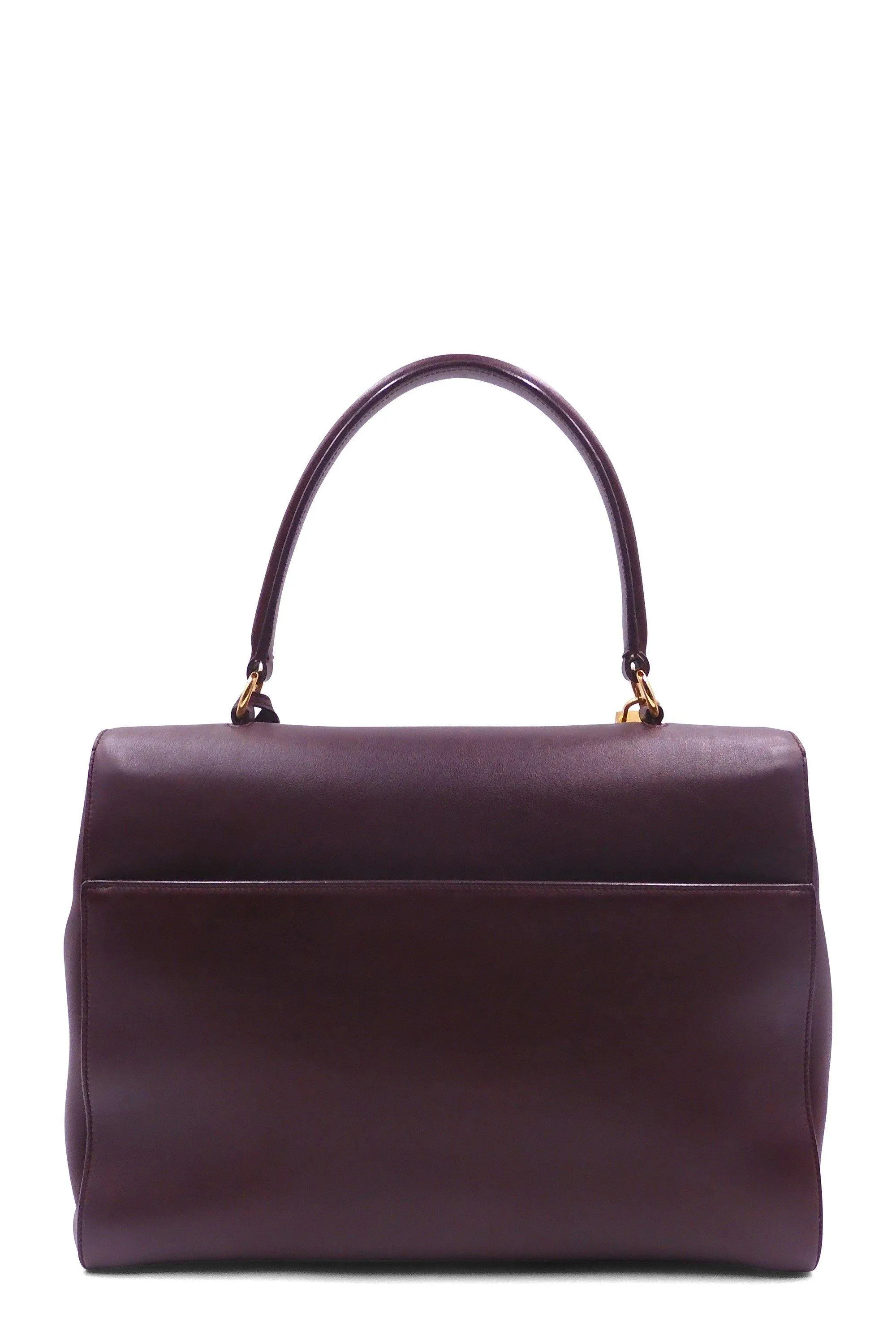 Moujik Top Handle Bag Maroon