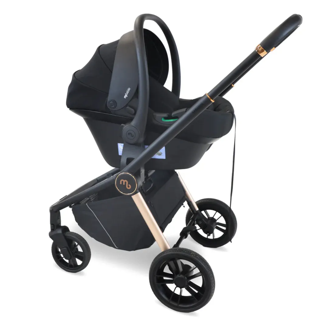 My Babiie MB450i 3-in-1 Travel System with Base - Pastel Pink