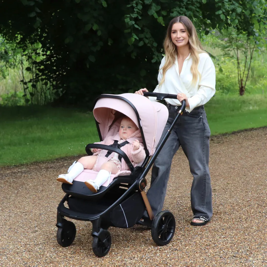 My Babiie MB450i 3-in-1 Travel System with Base - Pastel Pink