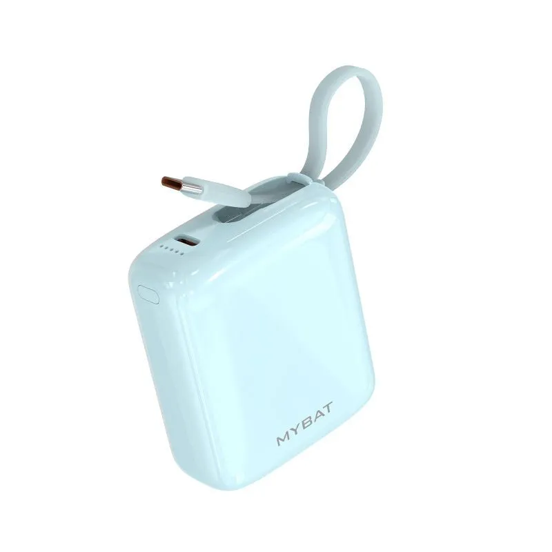 MyBat 10000mAh PowerLoop Power Bank with USB-C Cable - Pink