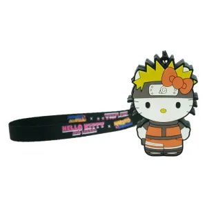 Naruto Shipudden X Hello Kitty PVC Keychain Hello Kitty Naruto