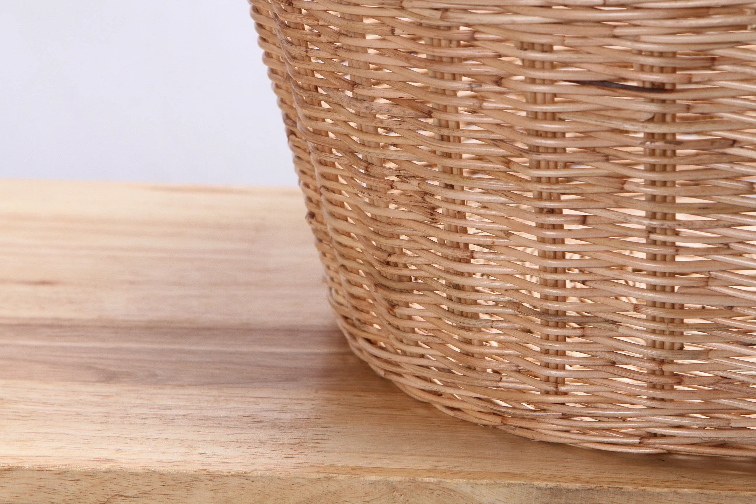 Natural Wicker Basket (Short) (L)