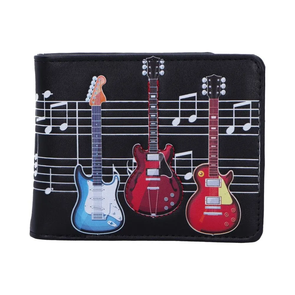 Nemesis Now Electric Guitars Embossed Music Wallet Black 11cm