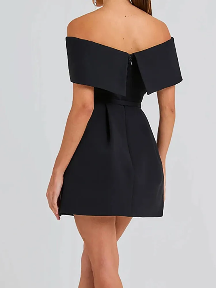 Off-Shoulder Party Mini Dress for Weddings