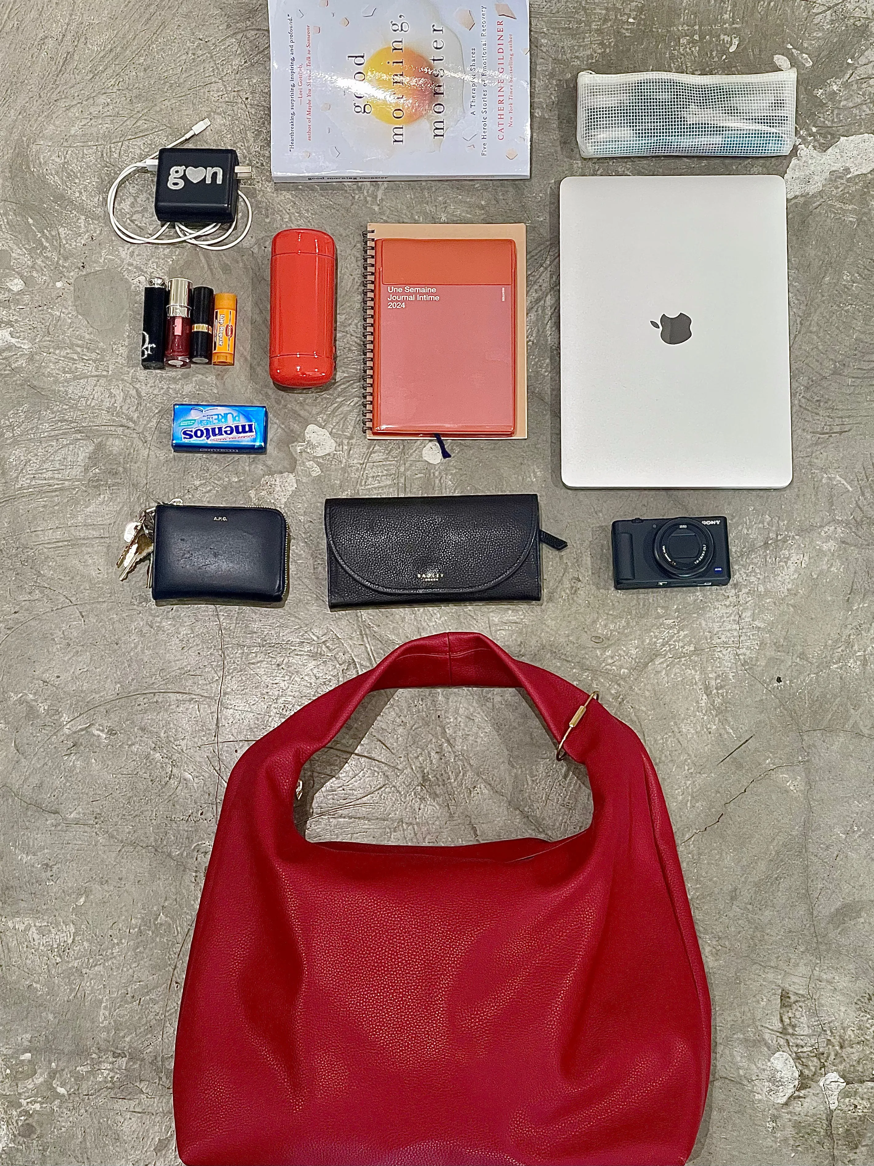 [ON HAND] Large Hobo Bag in Chili (Heavy Pebbled)