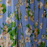 One Shoulder Floral Pleated Jumpsuit
