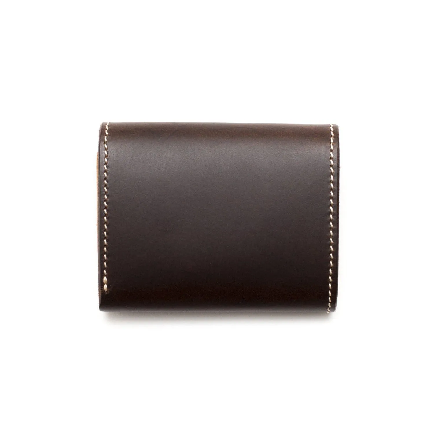 Opus Japan Mini Tri-Fold Wallet Dark Brown