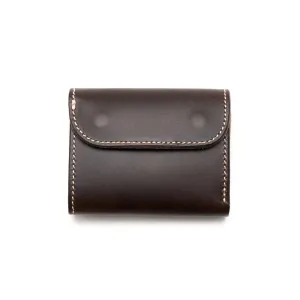 Opus Japan Mini Tri-Fold Wallet Dark Brown
