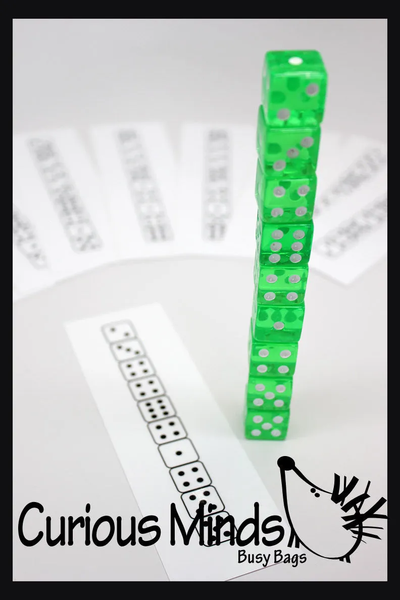 PDF DOWNLOAD -  Dice Patterns - Number Learning Activity / Puzzle