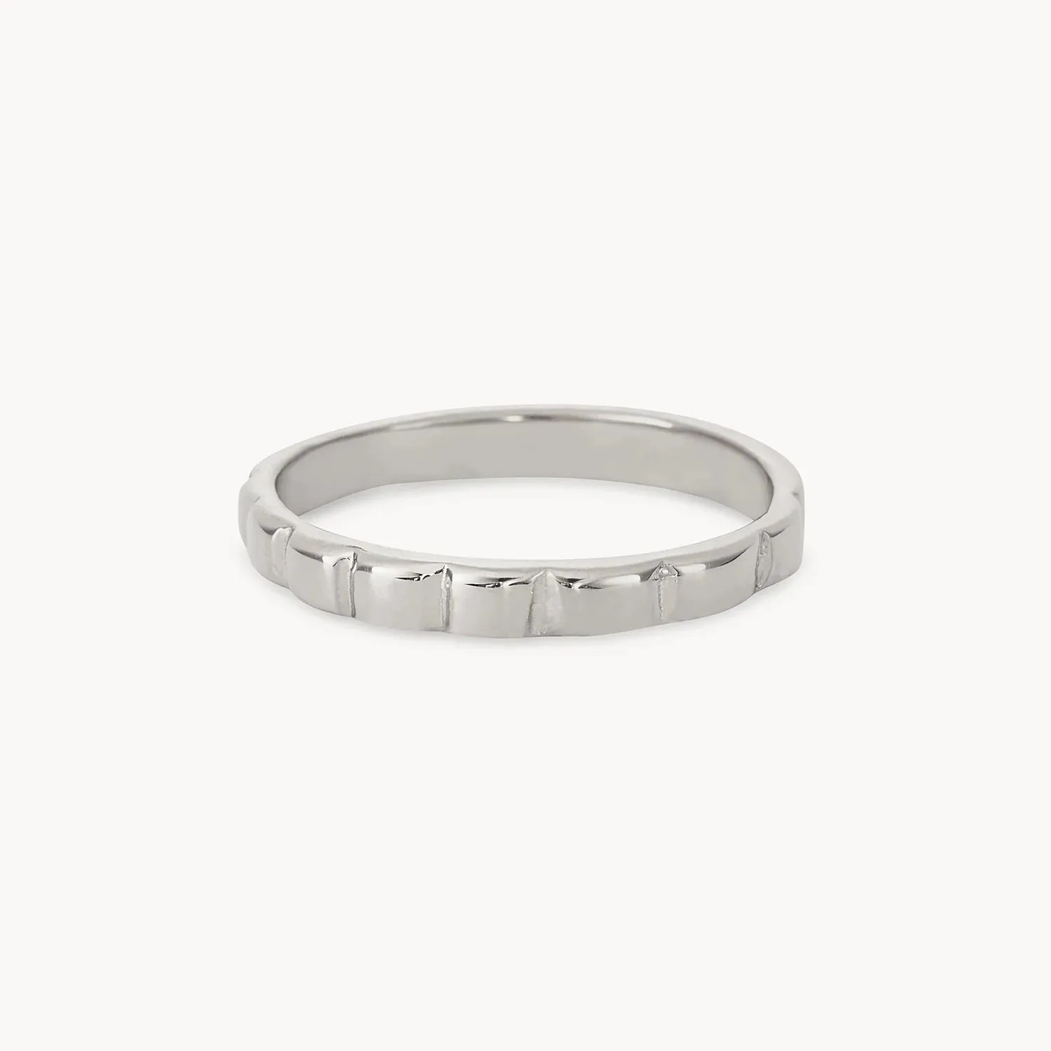 peaks and valleys ring - sterling silver