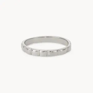 peaks and valleys ring - sterling silver