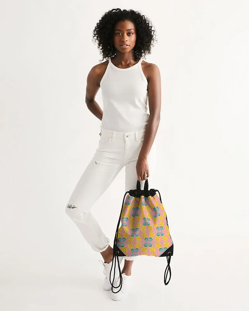 Pineapple Twin Canvas Drawstring Bag