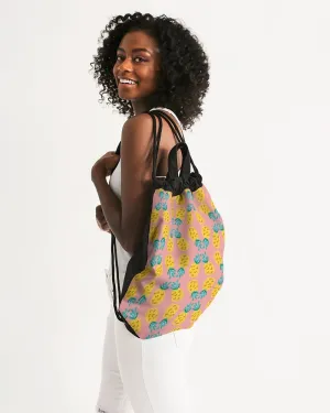 Pineapple Twin Canvas Drawstring Bag