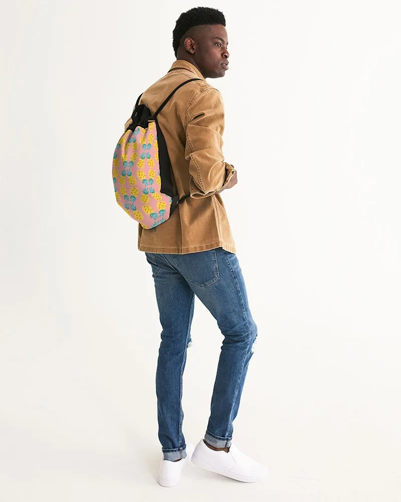 Pineapple Twin Canvas Drawstring Bag