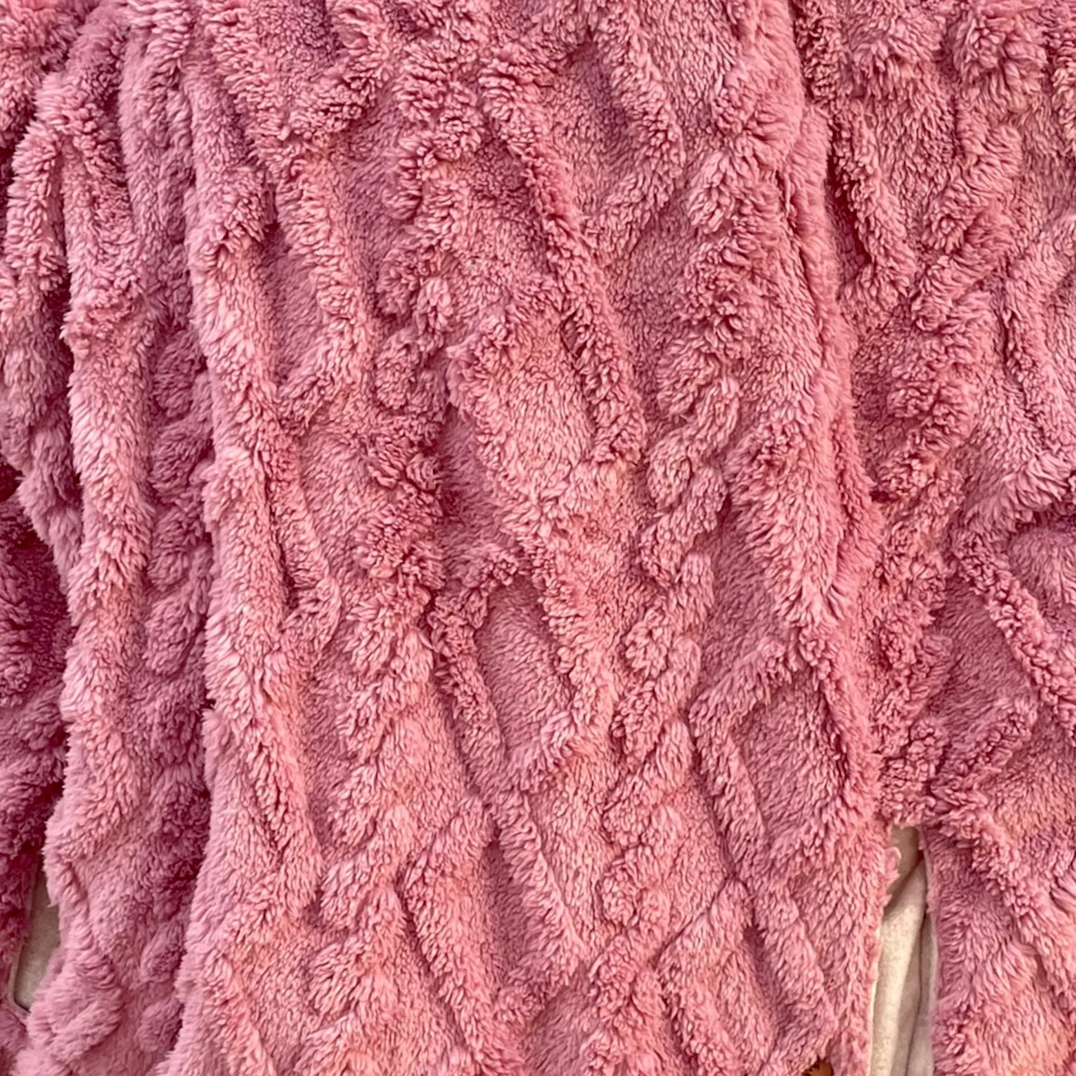 Pink Fluffy Cable - Sweater Knit Carrier Cover
